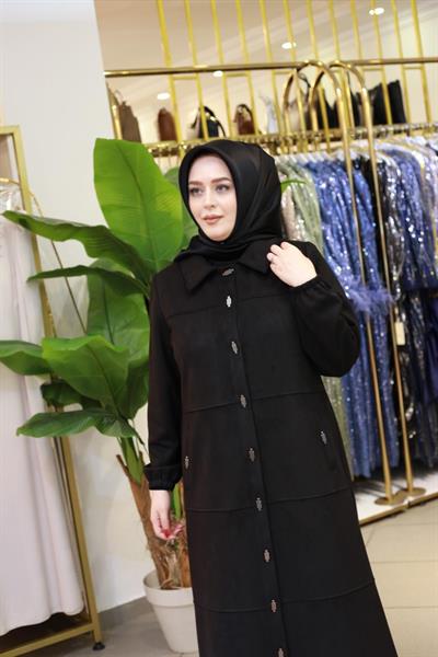 2502K KOD ÇITÇITLI NUBUK FERACE SİYAH