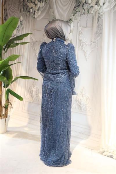 2510 КОД РУКАВА ВОЛАНЫ БЛЕСТКИ ВЕЧЕРНЕЕ ПЛАТЬЕ