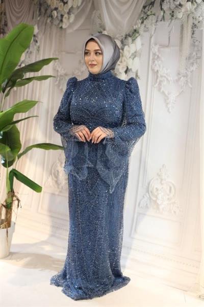 2510 КОД РУКАВА ВОЛАНЫ БЛЕСТКИ ВЕЧЕРНЕЕ ПЛАТЬЕ