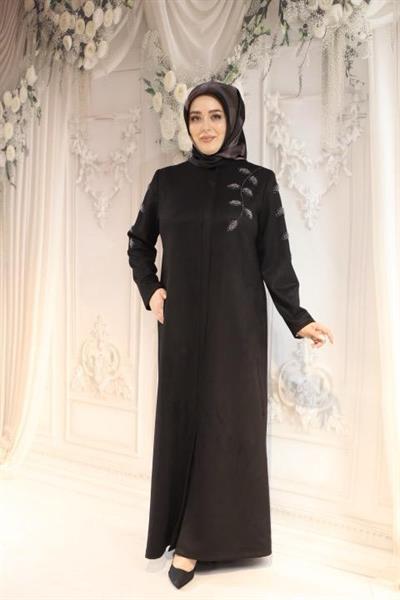 2510K KOD TAŞLI NUBUK FERACE SİYAH