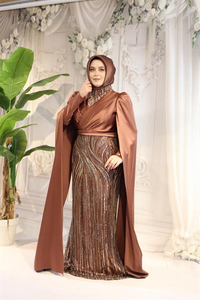 2517 KOD ABİYE ELBİSE BAKIR