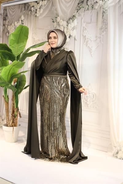 2517 KOD ABİYE ELBİSE YEŞİL