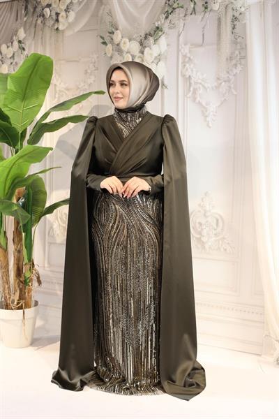 2517 KOD ABİYE ELBİSE YEŞİL