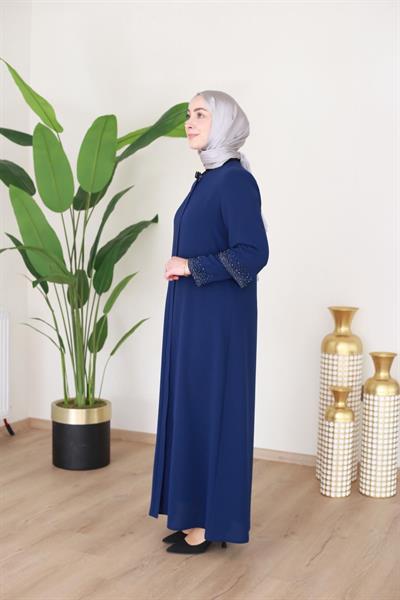 2520 CODE DOUBLE SLEEVE STONE EMBROIDERY ABAYA