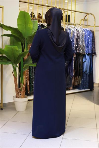 2520 CODE DOUBLE SLEEVE STONE EMBROIDERY ABAYA