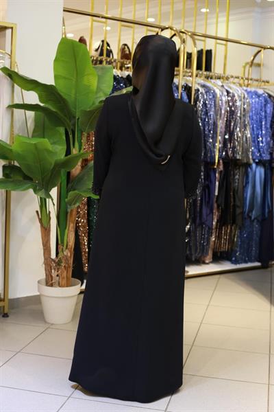 2520 CODE DOUBLE SLEEVE STONE EMBROIDERY ABAYA