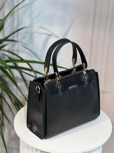 2523 KOD DERİ PARLAK EL/KOL AHLEM ÇANTA SİYAH