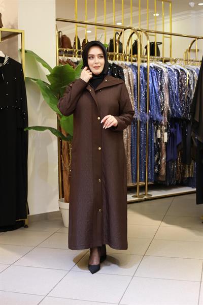 25515 KOD GARNİLİ ÇITÇITLI KAPİTONE KAHVE