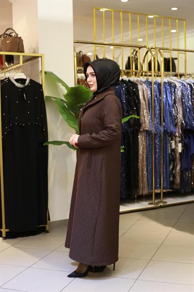 25515 KOD GARNİLİ ÇITÇITLI KAPİTONE KAHVE