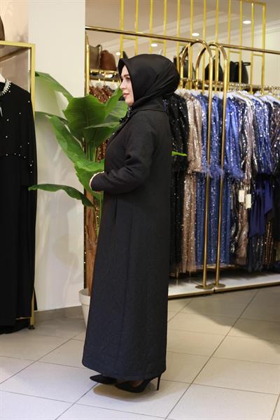 25515 KOD GARNİLİ ÇITÇITLI KAPİTONE SİYAH