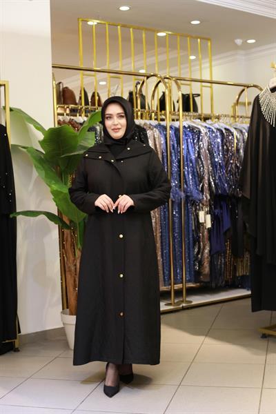 25515 KOD GARNİLİ ÇITÇITLI KAPİTONE SİYAH