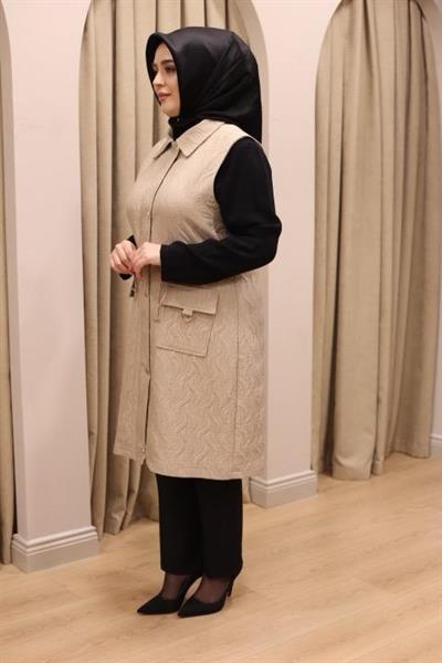 25530 KOD KAPİTONE YELEK CAMEL