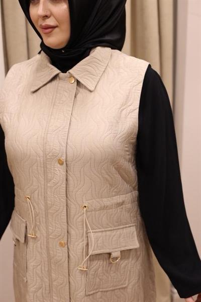 25530 KOD KAPİTONE YELEK CAMEL