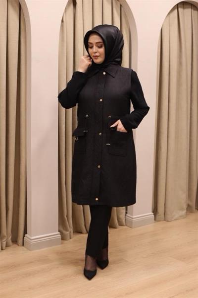 25530 KOD KAPİTONE YELEK SİYAH