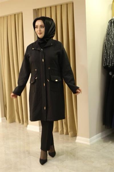 25531 KOD MEVSİMLİK KAPİTONE SİYAH