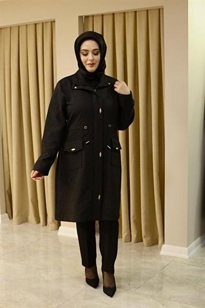 25531 KOD MEVSİMLİK KAPİTONE SİYAH