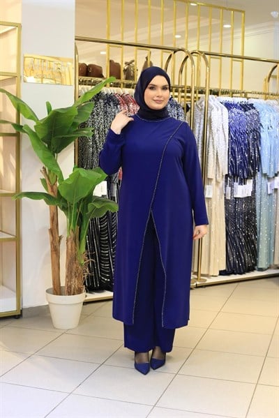 26014 KOD TAŞ İŞLEMELİ PANTOLONLU TAKIM