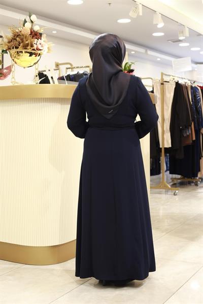 2603 KOD BRONŞLU ABAYA TAKIM LACİVERT