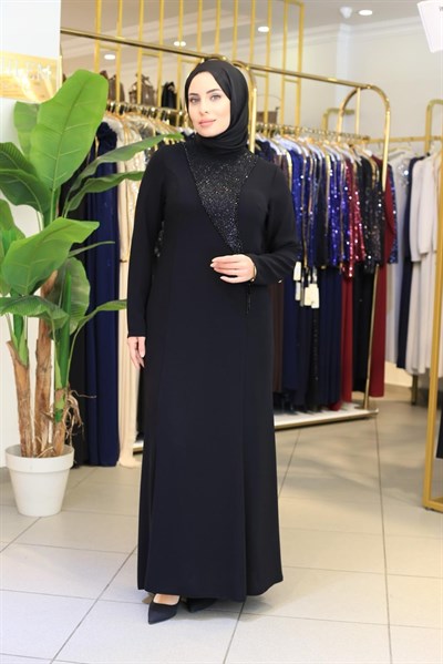 2606 KOD ÇİÇEK DETAYLI ELBİSE