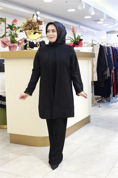 2622 CODE TAILLEUR PANTALON AVEC MANCHES EN ORGANZA