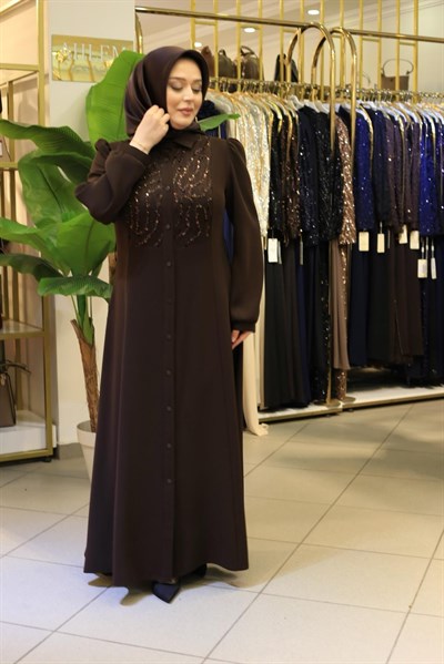 2635 CODED BELTED DRESS