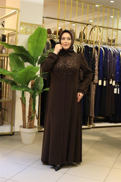 2635 CODED BELTED DRESS