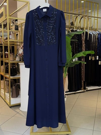 2635 CODED BELTED DRESS