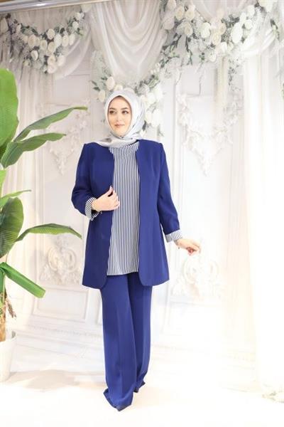 2653 CODE STRIPED PANTS SUIT