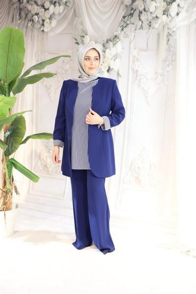 2653 CODE STRIPED PANTS SUIT