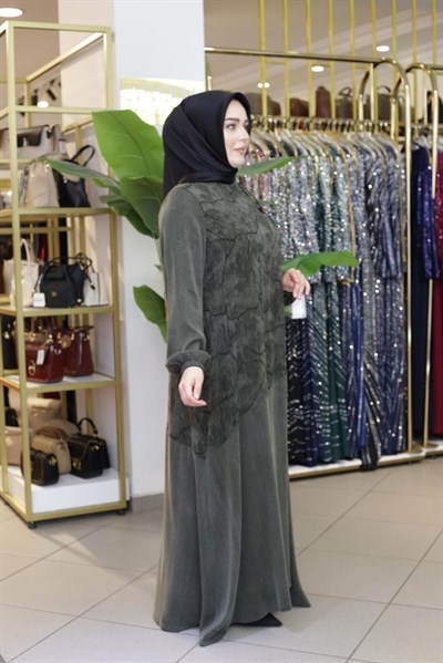 2678 KOD KUPRA VALONLU ELBİSE