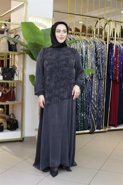 2678 KOD KUPRA VALONLU ELBİSE