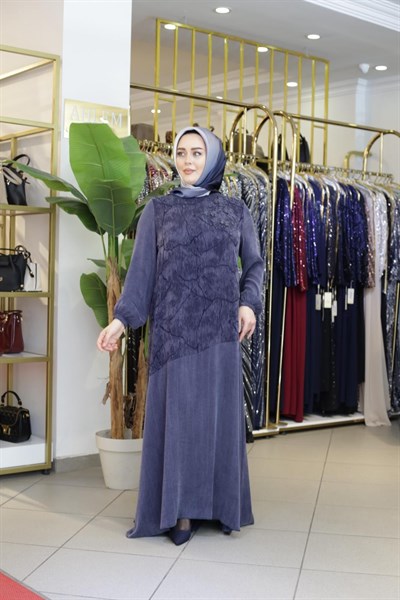 2678 KOD KUPRA VALONLU ELBİSE
