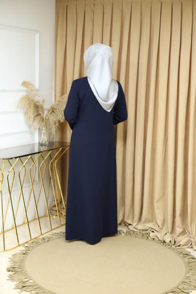 2702 CODE PLEATED DETAILED ABAYA