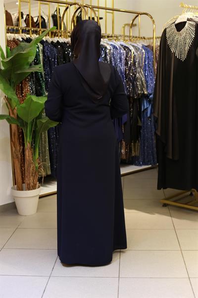 2769 CODE LOTUS EMBROIDERED STONE ABAYA