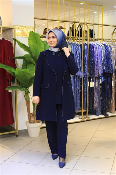 2801 كود بدلة بنطلون ثلاثية القطع