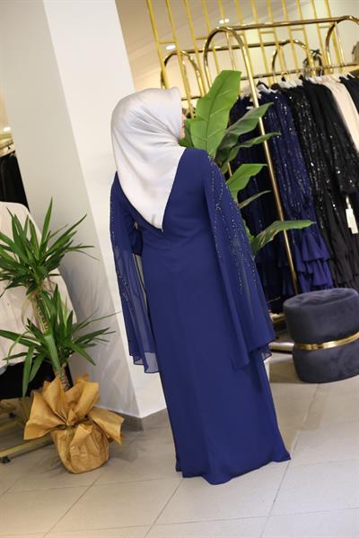 2854 KOD ELBİSE İNDİGO