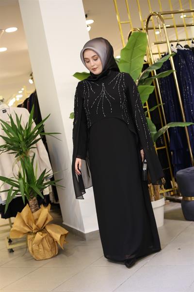 2854 KOD ELBİSE SİYAH