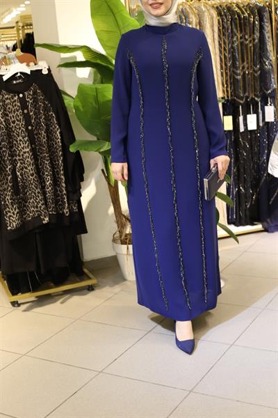 2872 CODE PERLENBESTICKTES ABENDKLEID