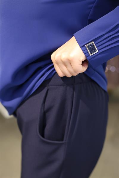 304 KOD DAR PAÇA PANTOLON LACİVERT