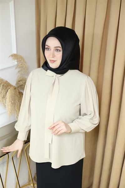 3057 CODE SHOULDER PLEATED SHIRT