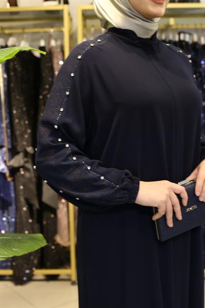 30944 CODE STRIPED PATTERNED ABAYA