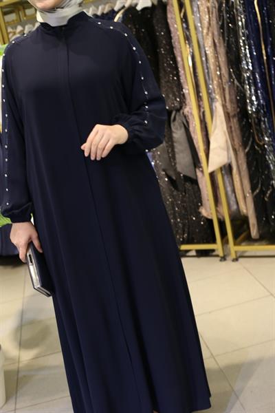 30944 CODE STRIPED PATTERNED ABAYA