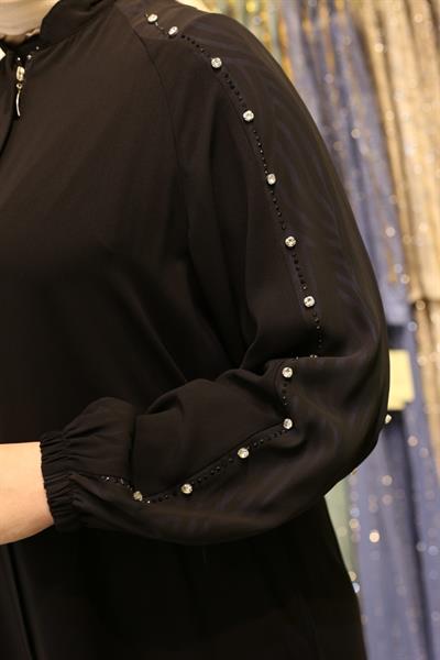 30944 CODE STRIPED PATTERNED ABAYA