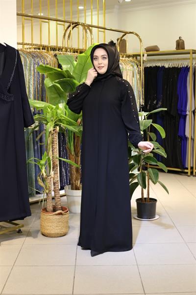 30944 CODE STRIPED PATTERNED ABAYA
