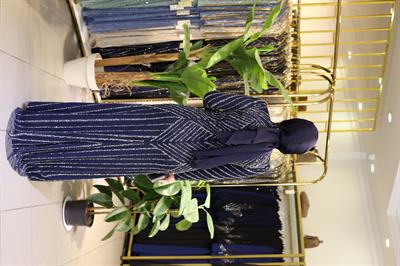 3101 CODE FULL-LENGTH EVENING DRESS WITH STONES