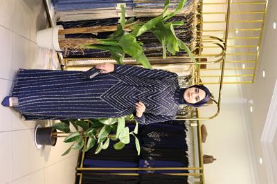 3101 CODE FULL-LENGTH EVENING DRESS WITH STONES