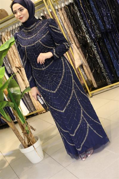 3104 CODE ROBE DU SOIR IMPRIMÉE EN PIERRE