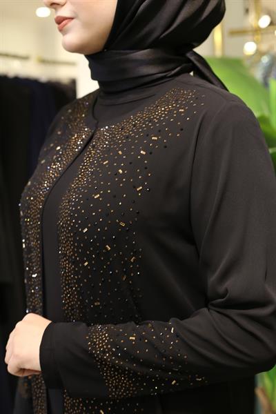 3133 CODE CAST SEQUIN ABAYA SUIT