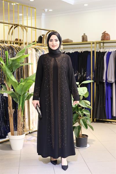 3133 CODE CAST SEQUIN ABAYA SUIT