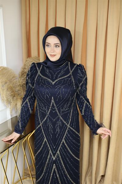 316 KOD ELBİSE LACİVERT